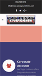 Mobile Screenshot of lasvegasuniforms.com